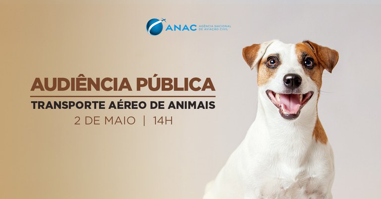 Anac realizará consulta e audiência públicas sobre transporte aéreo de animais - Foto: Divulgação/Anac