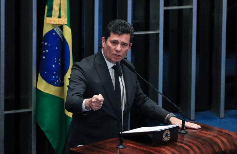 Brasília (DF) 22/03/2023Senador, Sergio Moro, durante discurso na tribuna do senado onde falou sobre atentado contra ele e sua família. Por: Lula Marques/ Agência Brasil