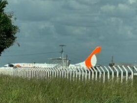 Avião da GOL ultrapassa pista de pouso no aeroporto de Sinop