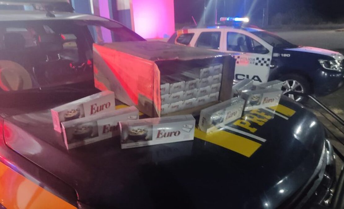 Contrabando em Alto Araguaia: Motorista é preso com 250 mil maços de cigarros paraguaios escondidos em meio a carga de carvão