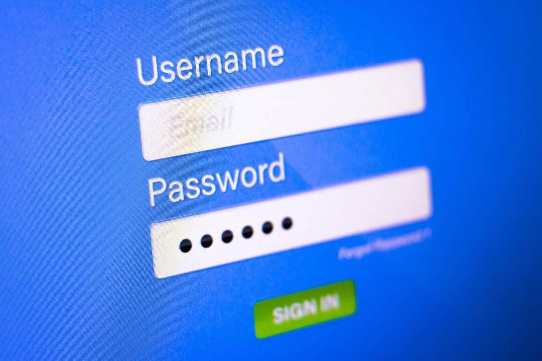 Crie senhas fortes e proteja seus dados! 81 Closeup of Password Box on login background. Online Username and Passwords. - Fotos do Canva