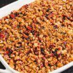 Farofa de bacon para hambúrguer