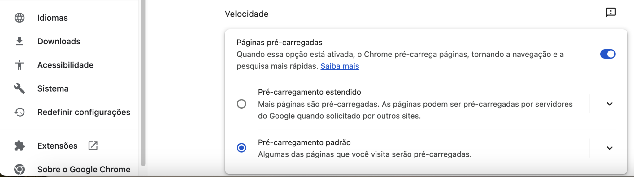 Google Chrome - tela 2