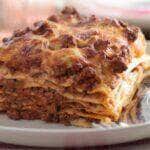 Receita de lasanha bolonhesa