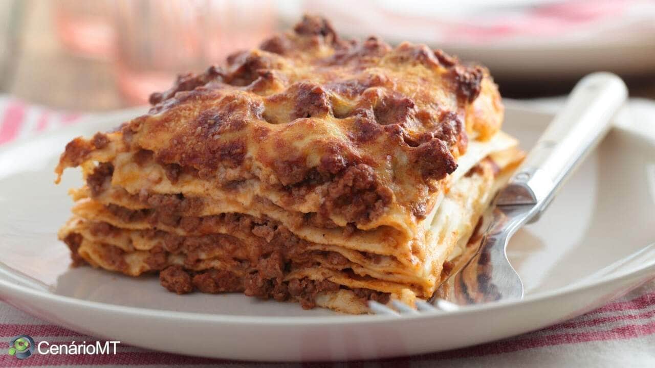 Receita de lasanha bolonhesa