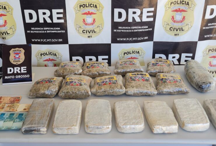 Traficante de drogas é preso em flagrante com tabletes de entorpecentes, dinheiro e animais silvestres em Cuiabá