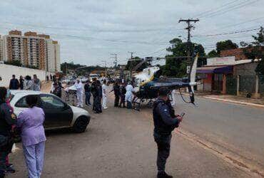 Policial Militar baleado em frente à UPA Morada do Ouro em Cuiabá