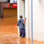 PORTO ALEGRE, RS, BRASIL, 05. 05. 2024 - Chuvas no Rio Grande do Sul - Fotos gerais enchente em Porto Alegre. Foto: Gustavo Mansur/Palácio Piratini