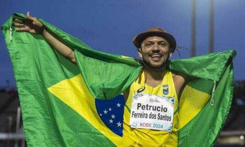 17. 05. 2024 - PETRUCIO FERREIRA - Mundial de Atletismo KOBE 2024, no Kobe Sports Park. Foto: Alessandra Cabral/CPB. Por: Alessandra Cabral/CPB/Direitos Reservados