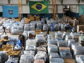 São Paulo (SP), 24/05/2024 - Doações para o Rio Grande do Sul armazenadas no hangar da Base Aérea de São Paulo. Foto: Rovena Rosa/Agência Brasil