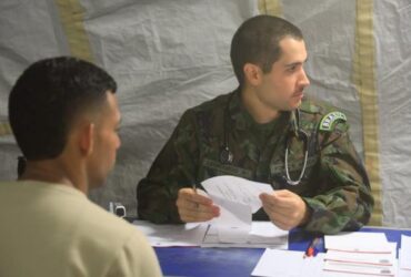Hospital de campanha inicia atendimentos em Canoas - Sargento Lucas/CECOMSAER