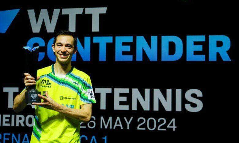 hugo calderano, WTT Contender Rio de Janeiro, tênis de mesa Por: Abelardo Mendes Jr. /Divulgação/Direitos Reservados
