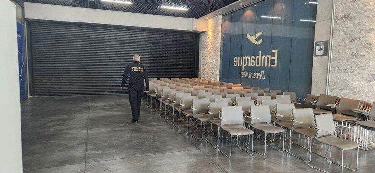Instalada estrutura temporária para receber passageiros na Base Aérea de Canoas - Divulgação/Anac