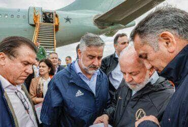 05. 05. 2024 - Presidente da República, Luiz Inácio Lula da Silva, durante Sobrevoo em Canoas, Canoas - RS. Foto: Ricardo Stuckert / PR