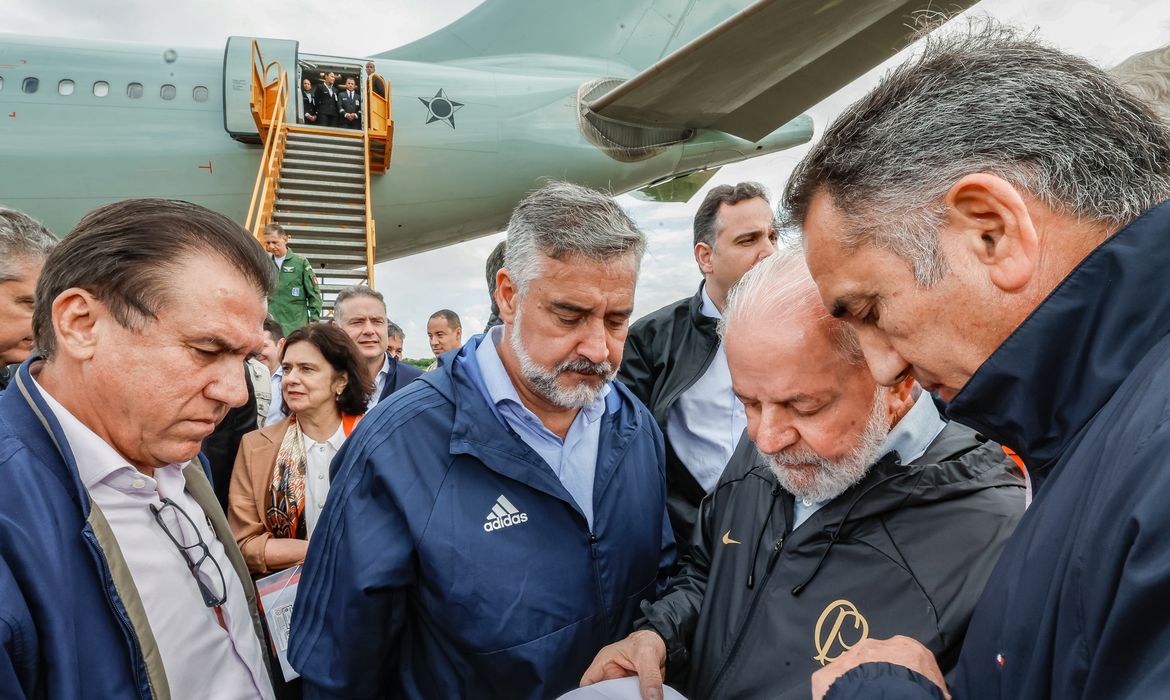 05. 05. 2024 - Presidente da República, Luiz Inácio Lula da Silva, durante Sobrevoo em Canoas, Canoas - RS. Foto: Ricardo Stuckert / PR