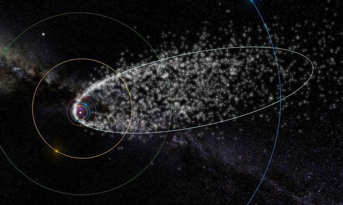 a madrugada do dia 4 para o dia 5 de maio ocorrerá o pico da chuva de meteoros eta Aquariids (ou Eta Aquáridas), que pode produzir até 50 meteoros por hora a uma velocidade de 65,5 km/seg, em condições ideais de escuridão e tempo. Nessa noite, a Lua estará apenas 14% iluminada, favorecendo a observação desse evento astronômico. Foto: amsmeteors. org/Divulgação