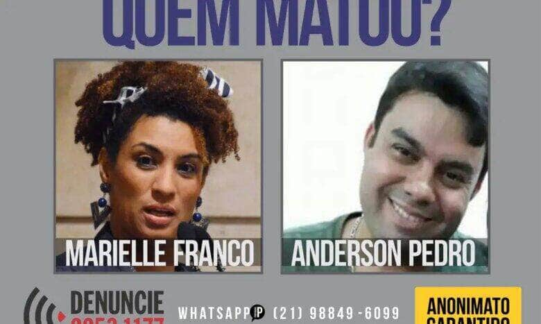 Disque denúncia, Marielle Franco e Anderson Pedro Gomes Por: Disque Denúncia/divulgação