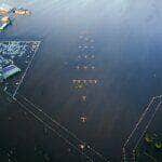 PORTO ALEGRE, RS, BRASIL, 14. 05. 2024 - Imagens aéreas de Porto Alegre e Região Metropolitana na tarde de terça-feira, 14 de maio de 2024. Devido as fortes chuvas, o Aeroporto de Porto Alegre continua alagado pela enchente. Foto: Mauricio Tonetto/ Secom