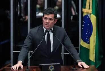 Brasília (DF) 22/03/2023Senador, Sergio Moro, durante discurso na tribuna do senado onde falou sobre atentado contra ele e sua família. Por: Lula Marques/ Agência Brasil