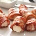 Enroladinho de frango com bacon