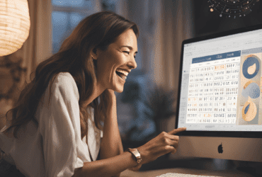 Mulher olhando para o Calendário Lunar