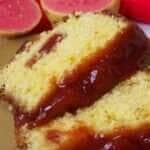 Receita de bolo de fubá com goiabada
