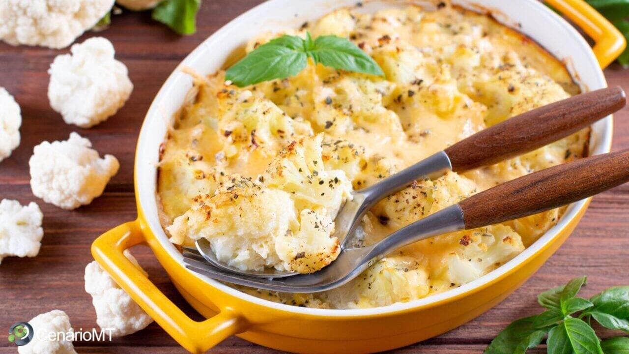 Receita de couve-flor gratinada