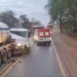 Acidente entre três veículos na BR-364 deixa uma ferida e pista parcialmente interditada em Jangada (MT)