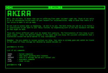 akira ransomware print