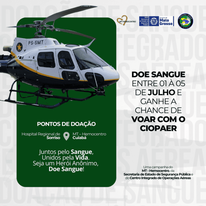 doadores de sangue vao concorrer a voo panoramico em helicoptero do ciopaer interna 1 2024 06 26 2282979535