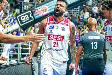sesi, flamengo, nbb Por: Marcos Limonti/Sesi Franca Basquete/Direitos Reservados