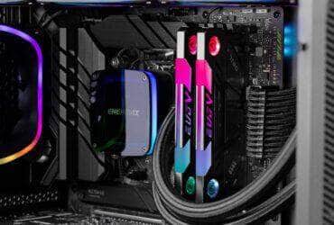 geil pc build with rgbs but very clean design