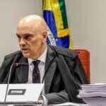 Brasília (DF) 18/06/2024 – Ministro do STF, Alexandre de Moares durante julgamento na primeira turma do STF contra os irmãos Brazão. Foto: Valter Campanato/Agência Brasil