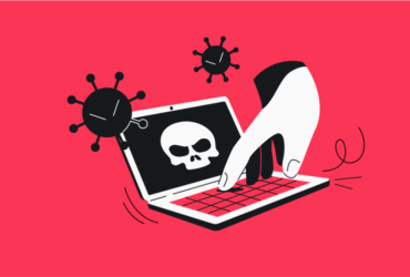 pessoa mechendo em computador infectado