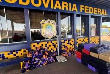 Mais de 700 kg de maconha apreendidos e veículo furtado recuperados pela PRF em Rondonópolis/MT