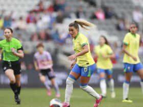 Tamires, seleção brasileira feminina, SheBelileves Cup 2024 Por: Lívia Villas Boas/CBF/Direitos Reservados