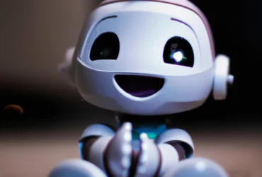 small robot smiling