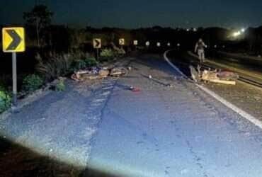 Motociclistas morrem em colisão frontal na BR-364 em Alto Araguaia