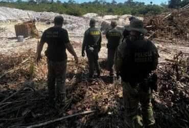 Polícia Federal e Ibama combatem garimpo ilegal no Parque Nacional do Juruena