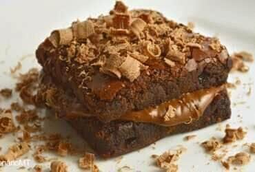 Receita de brownie recheado