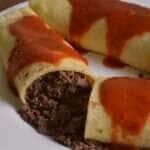Receita de panqueca de carne moída