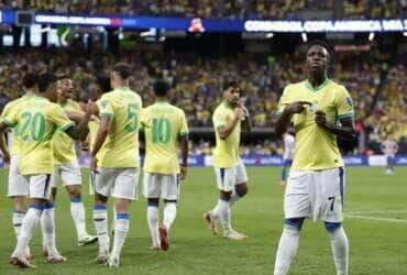 seleção brasileira faz4 a 1 no Paraguai, no segundo jogo da fase de grupos da Copa América 2024 Por: Rafael Ribeiro/CBF/Direitos Reservados