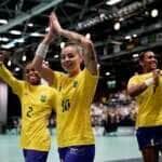 2024. 07. 25 - Jogos Olímpicos Paris 2024 - Handebol Feminino - Brasil estreia com vitória contra a Espanha com o placar de 29 a 18. Em destaque centralizad a atleta Jessica Quintino. - Foto: Alexandre Loureiro/COB Por: Alexandre Loureiro/COB/Direitos Reservados