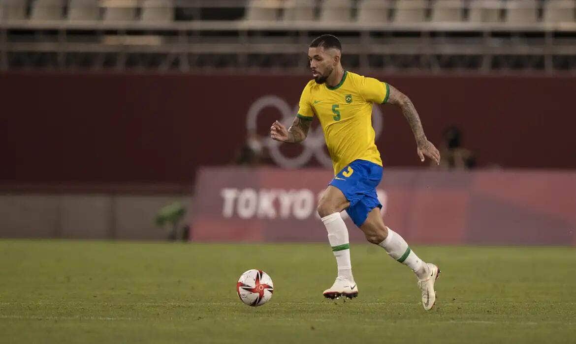 douglas luiz, seleção brasileira, brasil Por: Lucas Figueiredo/CBF/Direitos Reservados
