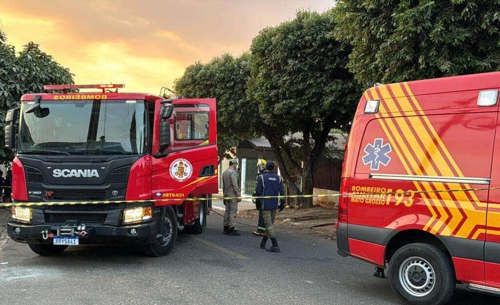 Bombeiros controlam incêndios em duas casas em Sorriso após panelas serem esquecidas no fogo