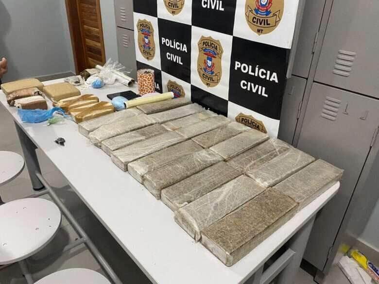 Mãe e filha são presas em flagrante com 25 kg de entorpecentes em Mato Grosso