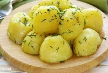 Receita de batata cozida