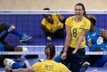 Seleção brasileira feminina de vôlei vence Ruanda na estreia da Paralimpíada de Paris - em 29/08/2024 Por: Douglas Magno/CPB/Direitos Reservados