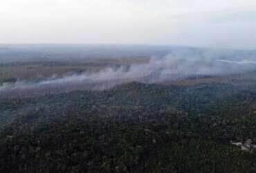 Fotos aéreas , incêndio Alter do Chão Por: Divulgação Brigada de Alter do Chão (PA)