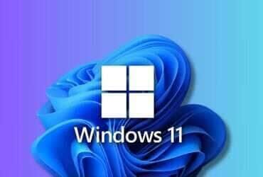 logo do windows 11 em fundo gradiente
